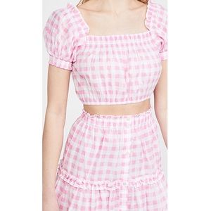 Playa Lucila Gingham Top